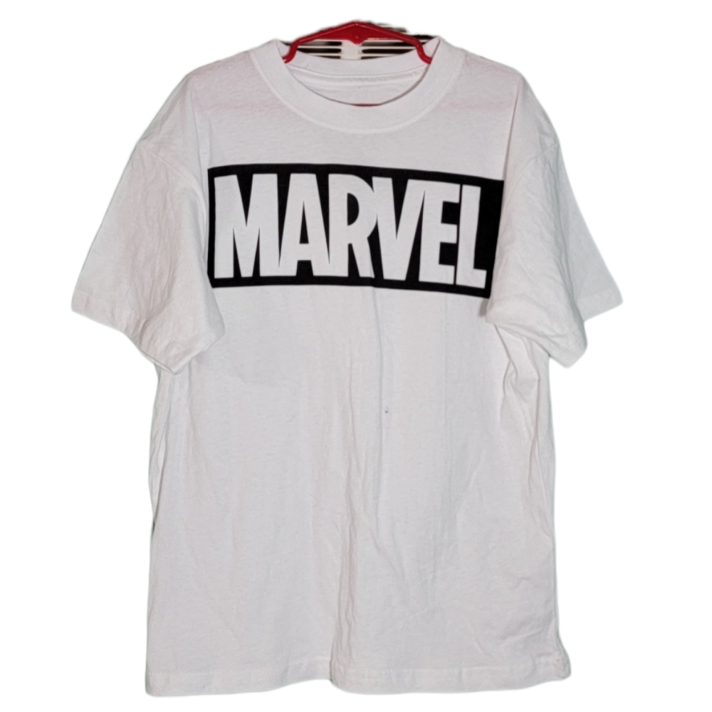 Marvel Men's Woodcut Logo Tee